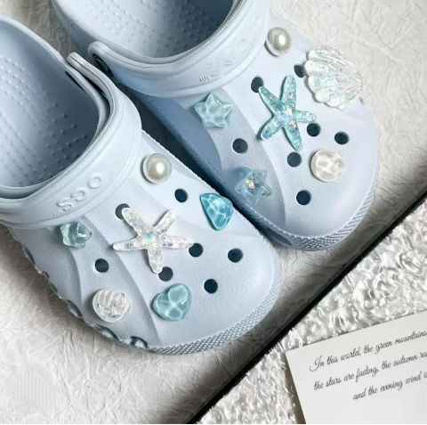 Blue Ocean Starfish Clogs