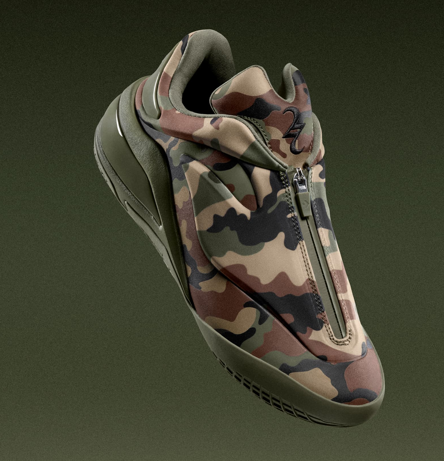 Camouflage shock-absorbing athletic shoes