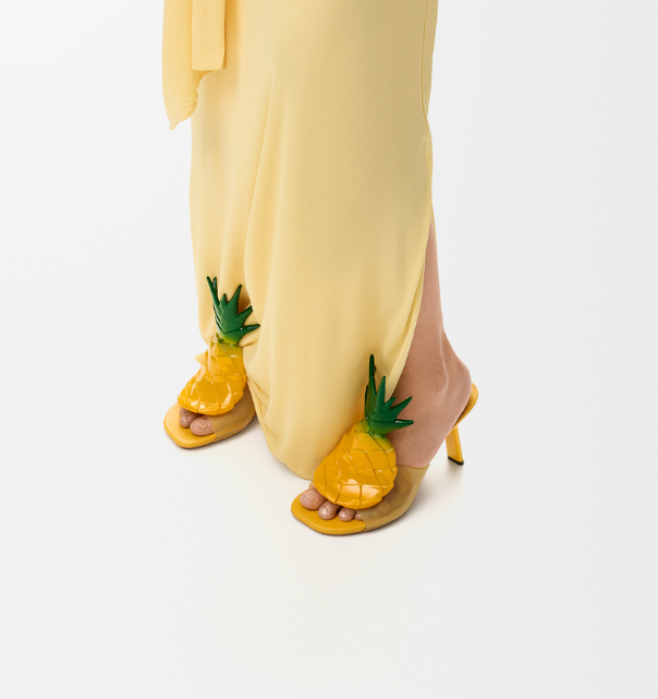 Petal pineapple sandal in PVC