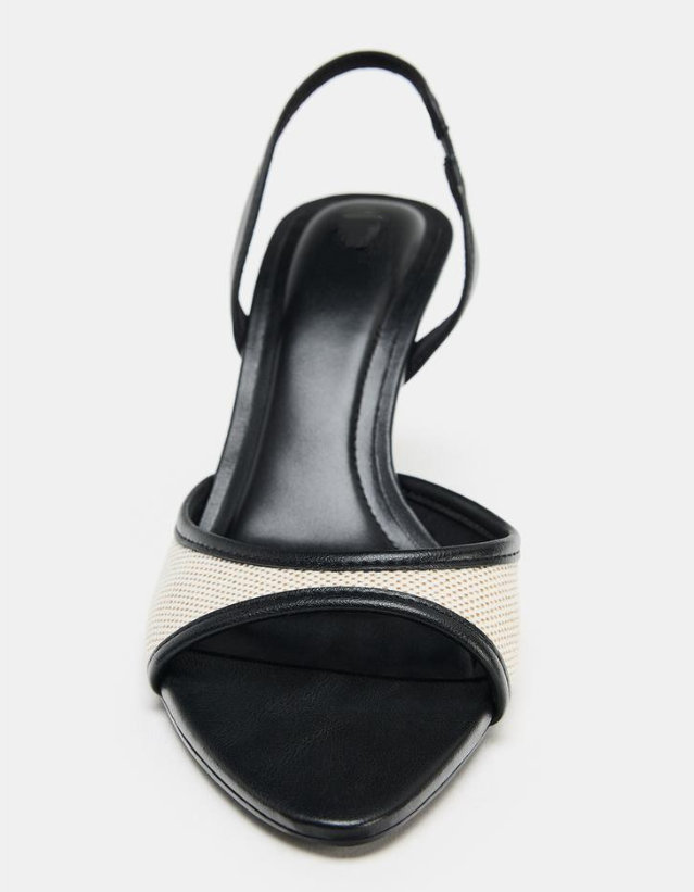 TWO-TONE HEEL SANDALS