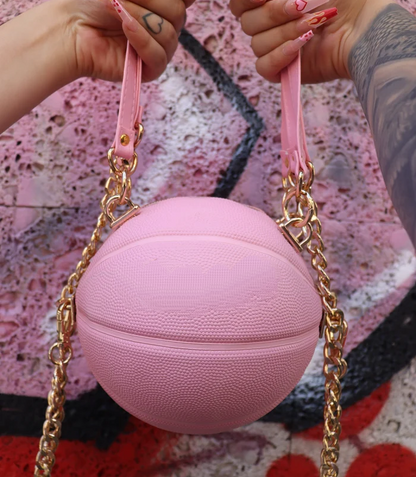 Pink basketball bag
