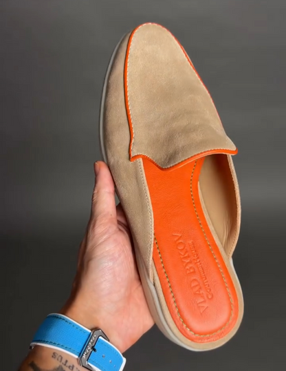 Mules Italian suede