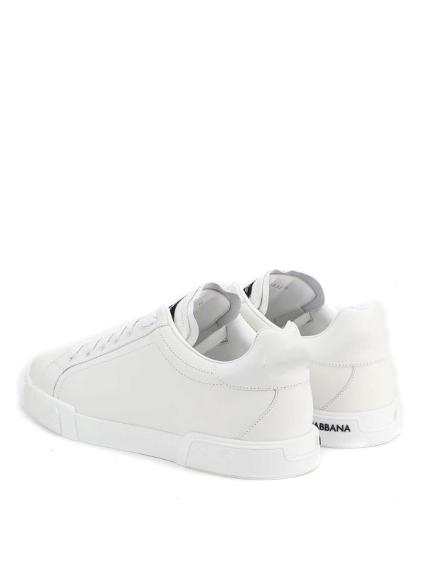 Leather low trainers