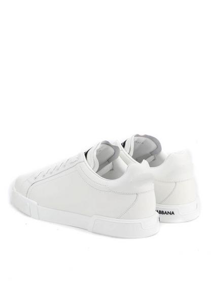 Leather low trainers
