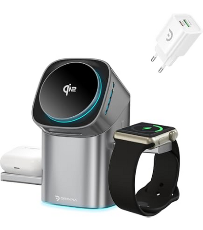 3-in-1 Foldable Magnetic Wireless Charging Station