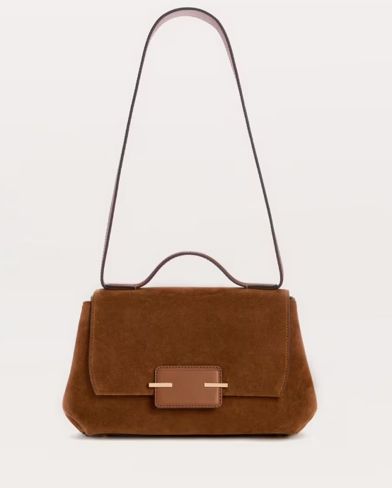 Suede Handle Bag