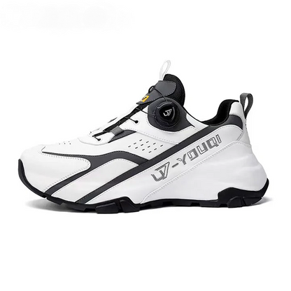 Breathable Casual Cowhide Chunky Sole Height-Enhancing Sneakers