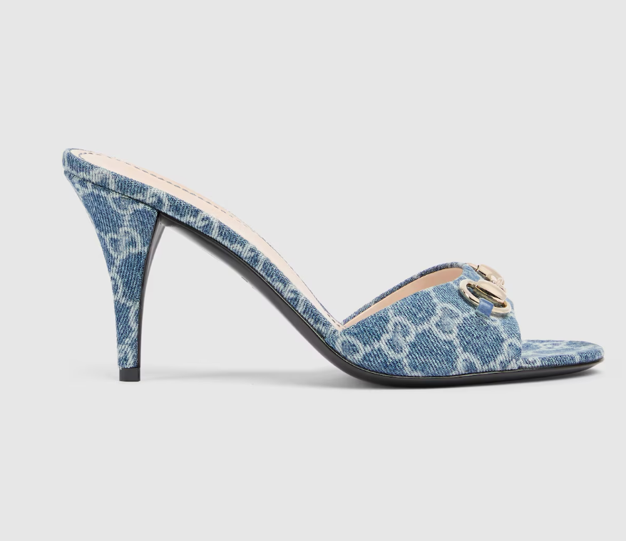 Blue Denim Mules