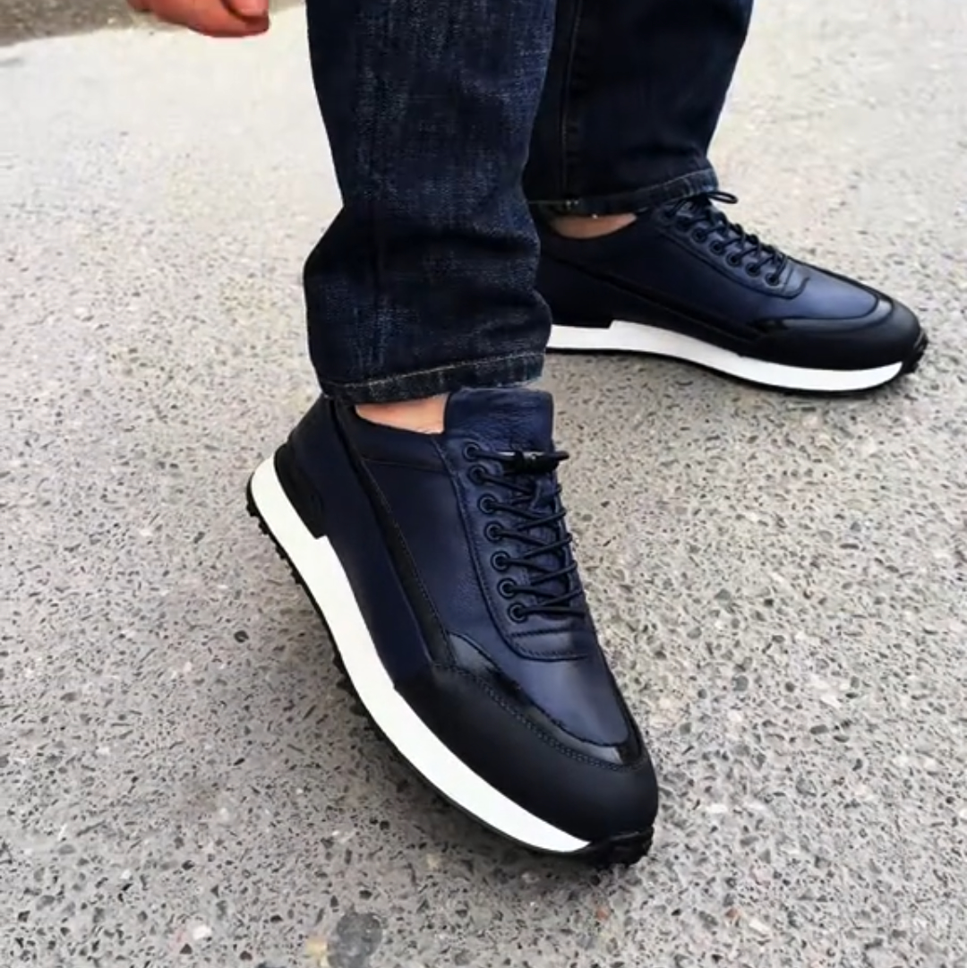 Leather casual shoes