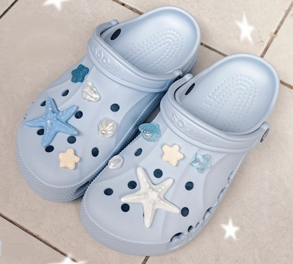 Blue Ocean Starfish Clogs