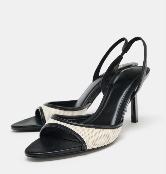 TWO-TONE HEEL SANDALS