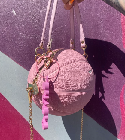 Pink basketball bag