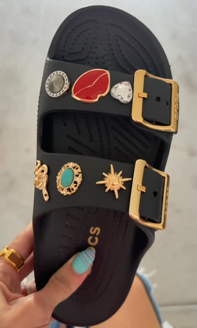 Metal-Buckle Sandals