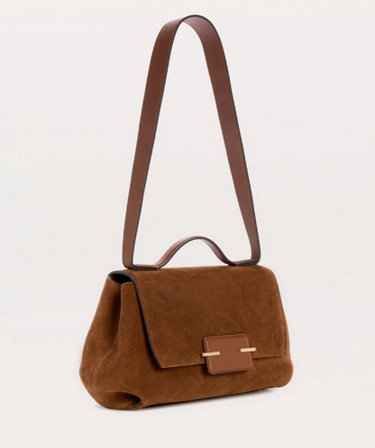 Suede Handle Bag
