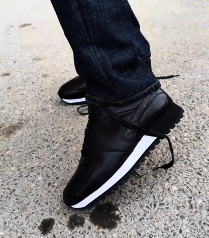 Genuine leather soft-soled casual shoes