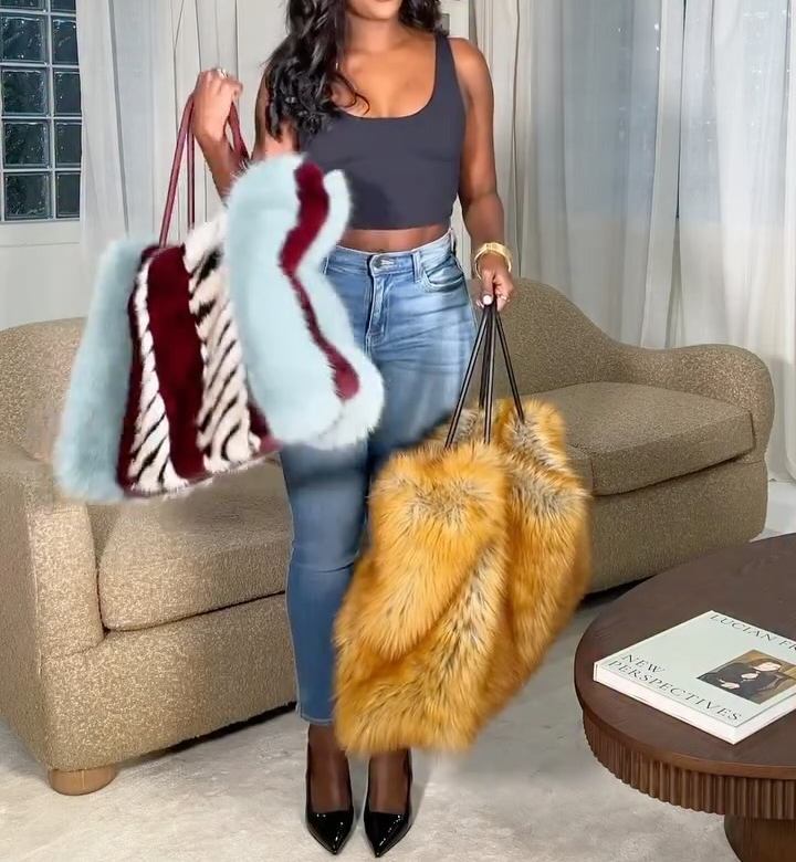 Roxi Oversize Faux Fur Bag