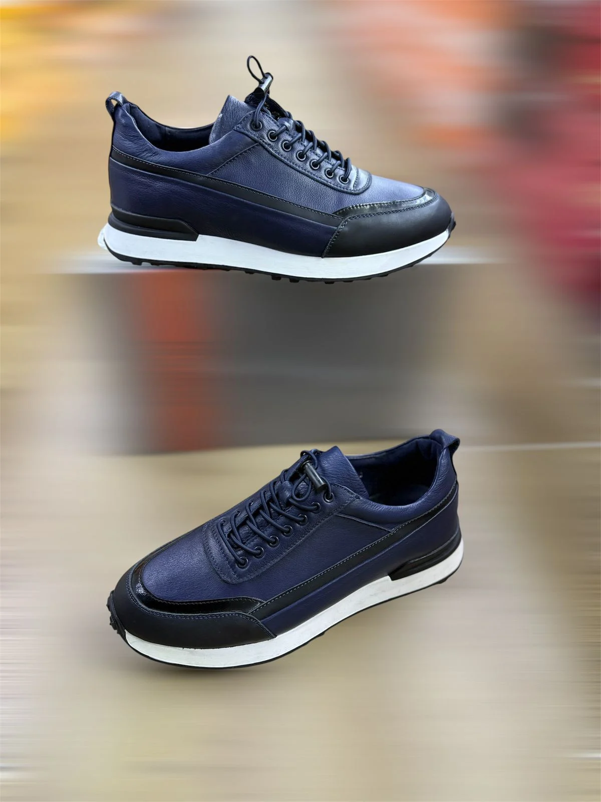 Leather casual shoes