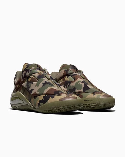 Camouflage shock-absorbing athletic shoes