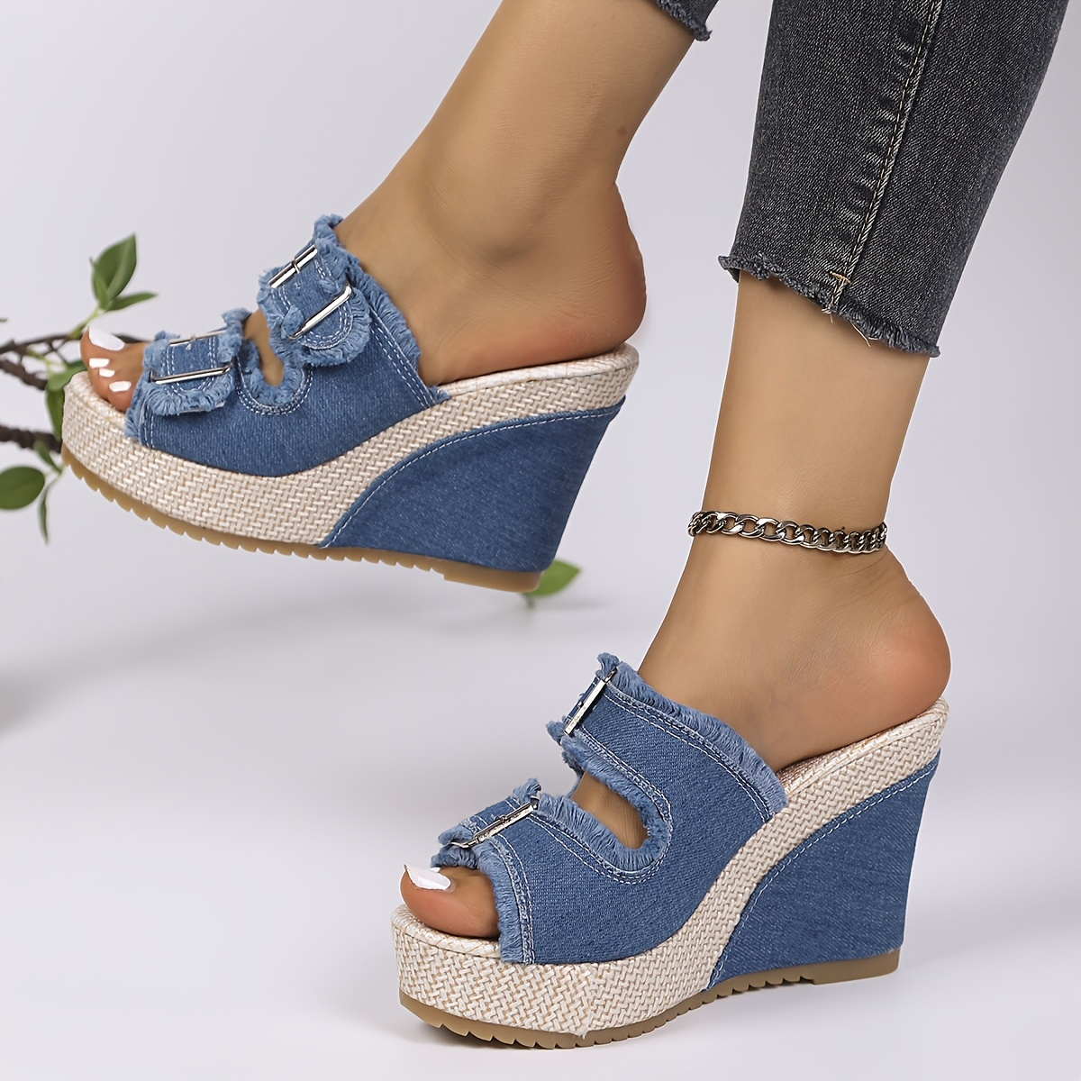 Summer platform wedge sandals
