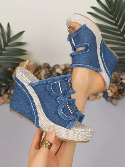 Summer platform wedge sandals