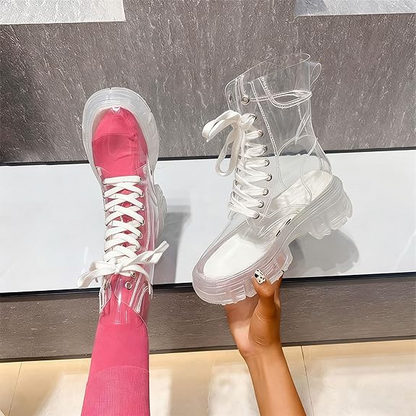 Transparent boots
