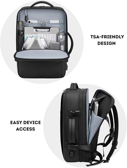 Vacuum backpack with air pump