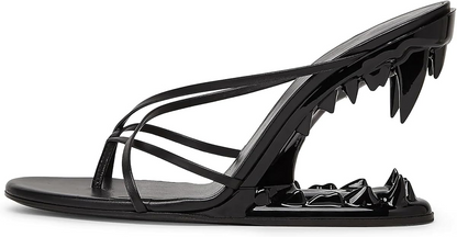 Shark Tooth Backless Sandals