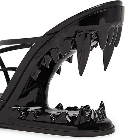 Shark Tooth Backless Sandals