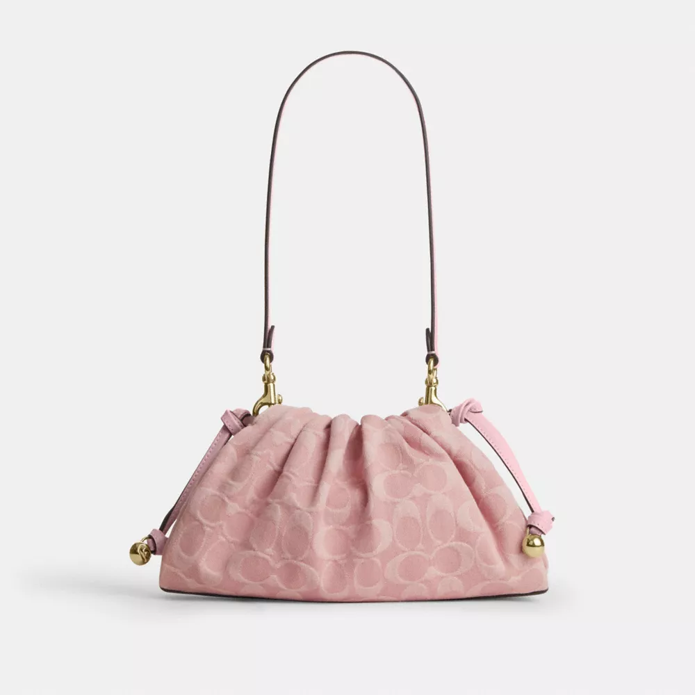 Shoulder Bag In Signature Denim
