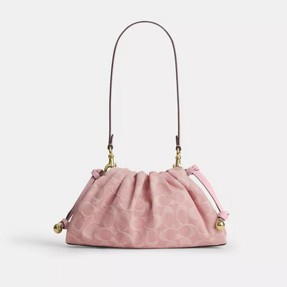 Shoulder Bag In Signature Denim