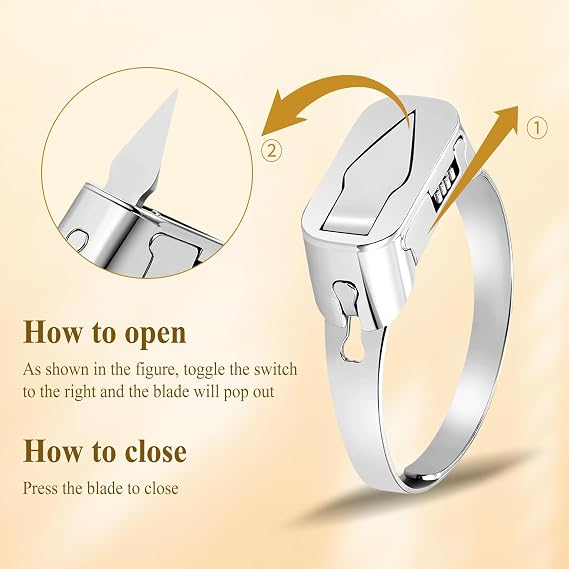 Multifunctional self-defense ring