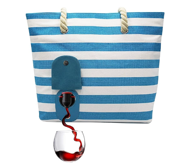 Concealed spout wine bag