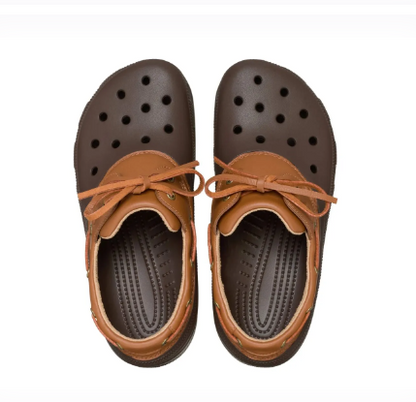 Casual lace-up clogs