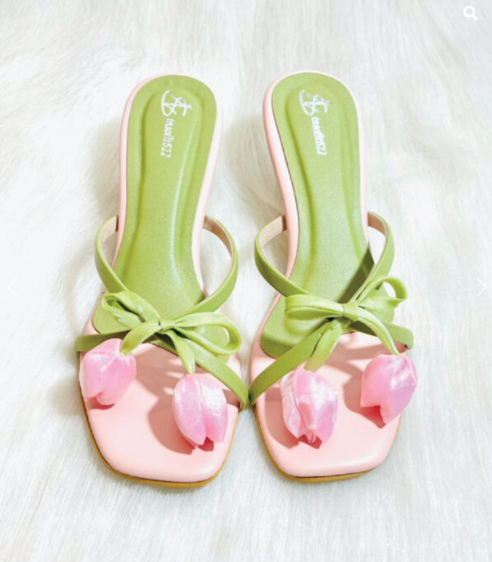 Handmade tulip high heels