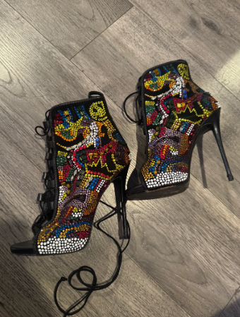 Crystal Ankle Boots