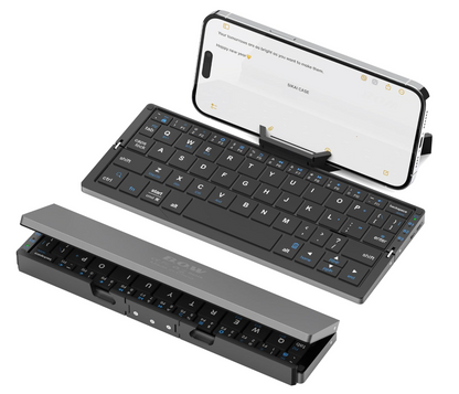 Mini folding Bluetooth keyboard with magnetic stand 2