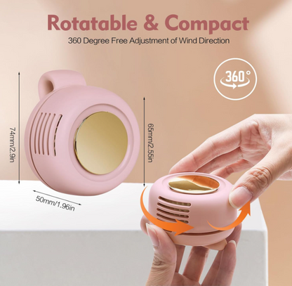 Portable silent mini bladeless electric fan