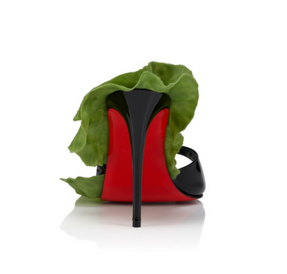 Green women's high heels