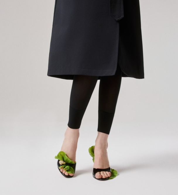 Green women's high heels