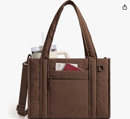 Women's square tote bag, zippered crossbody bag