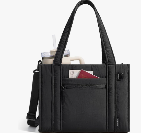Women's square tote bag, zippered crossbody bag