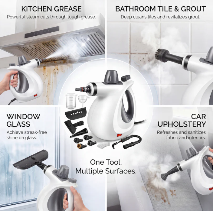 Multifunctional handheld cleaning machine for home use