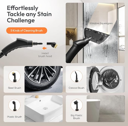 Multi-functional steam cleaner