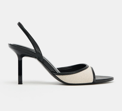 TWO-TONE HEEL SANDALS