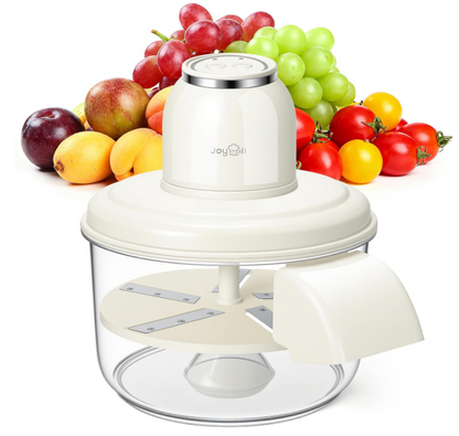 Automatic fruit peeler for grapes, tomatoes, cherries, and garlic.