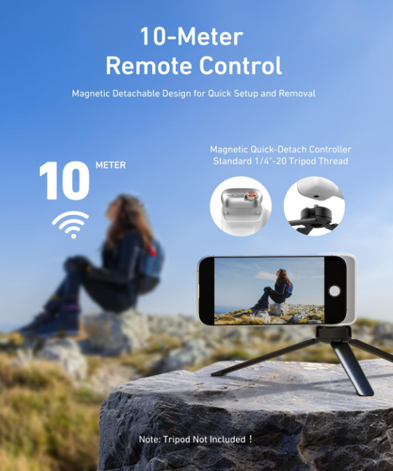Magnetic phone camera grip + C03 magnetic selfie fill light set