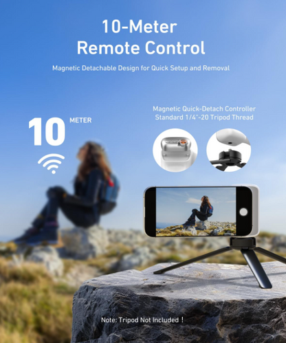 Magnetic phone camera grip + C03 magnetic selfie fill light set