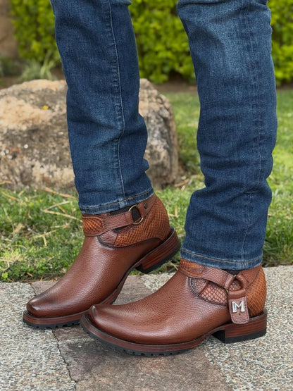 Genuine leather cowboy boots