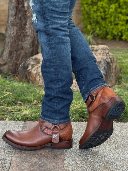 Genuine leather cowboy boots