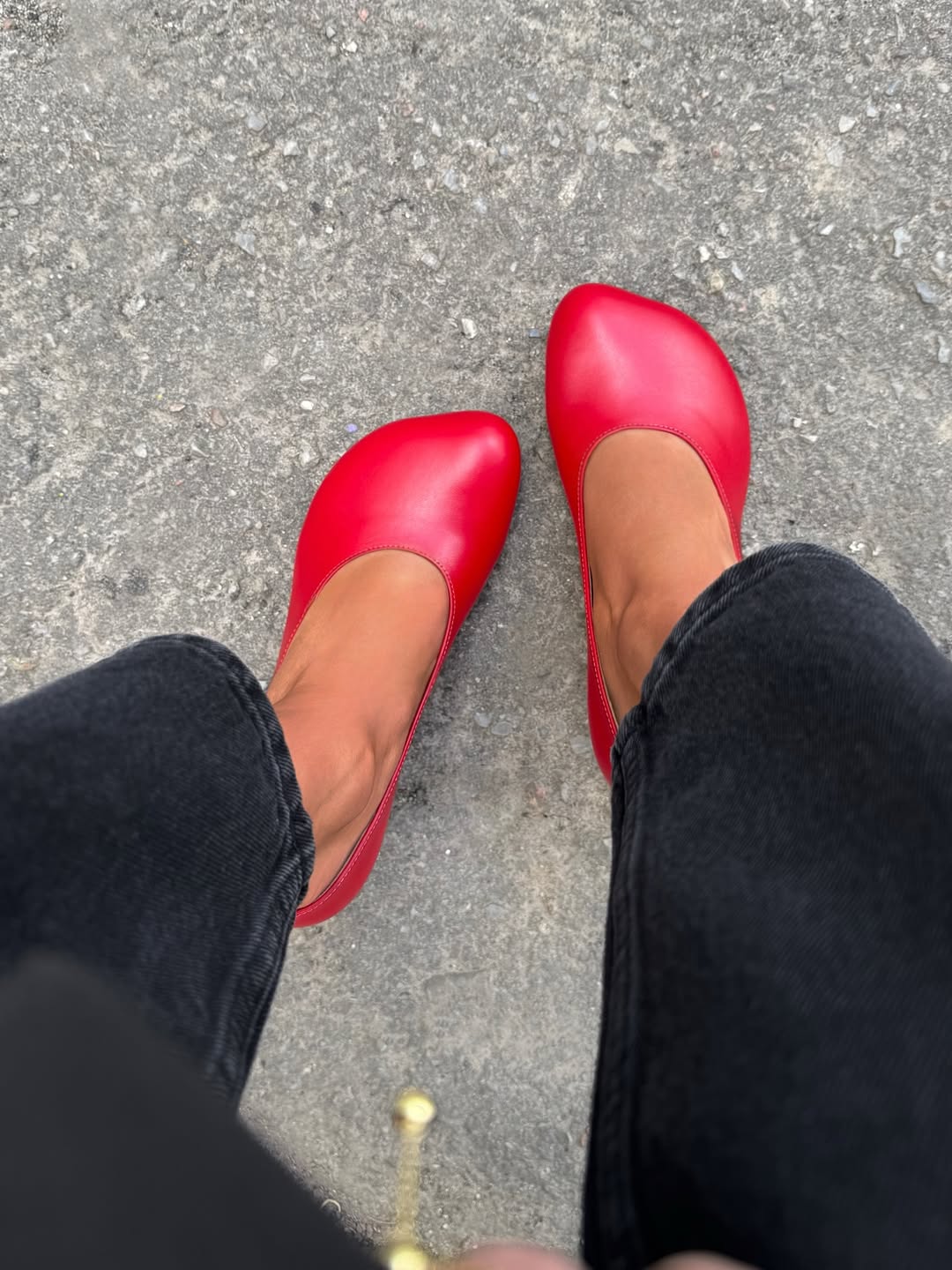 Genuine leather high heels
